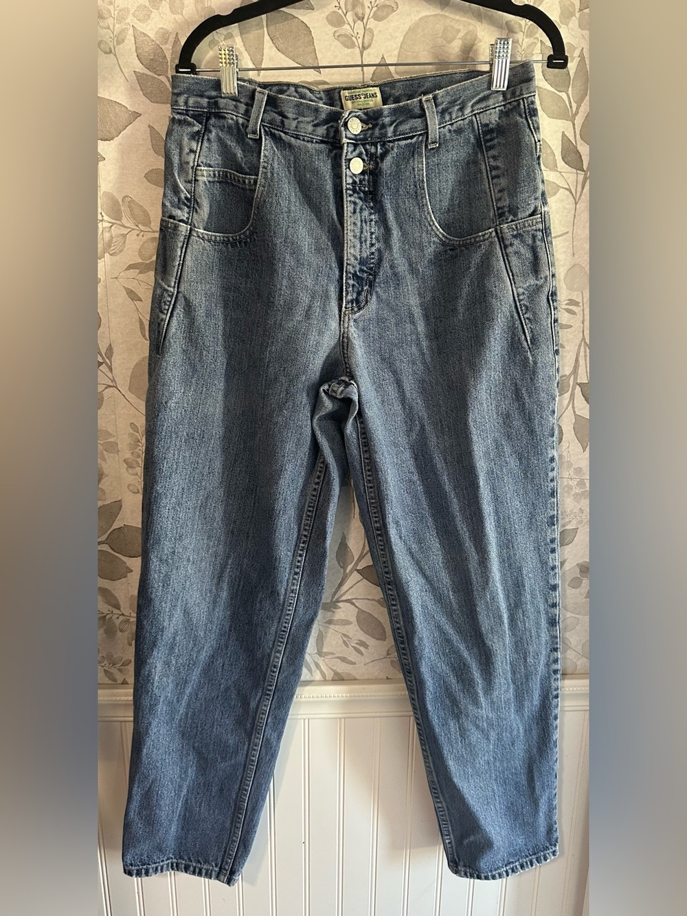 Guess Relaxed Fit Denim Jeans in Blue Wash